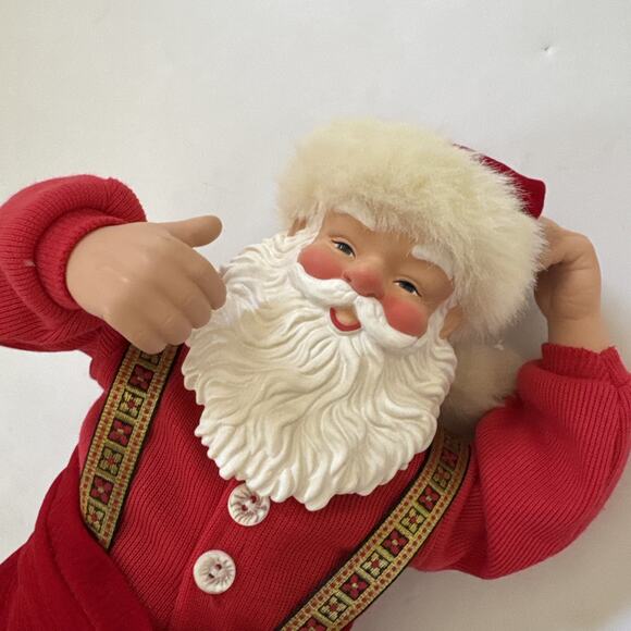 Jingle Bell Rock Dancing Santa 16" LTD 1998 Retired w/Box EUC Christmas 1st Ed - Picture 6 of 8